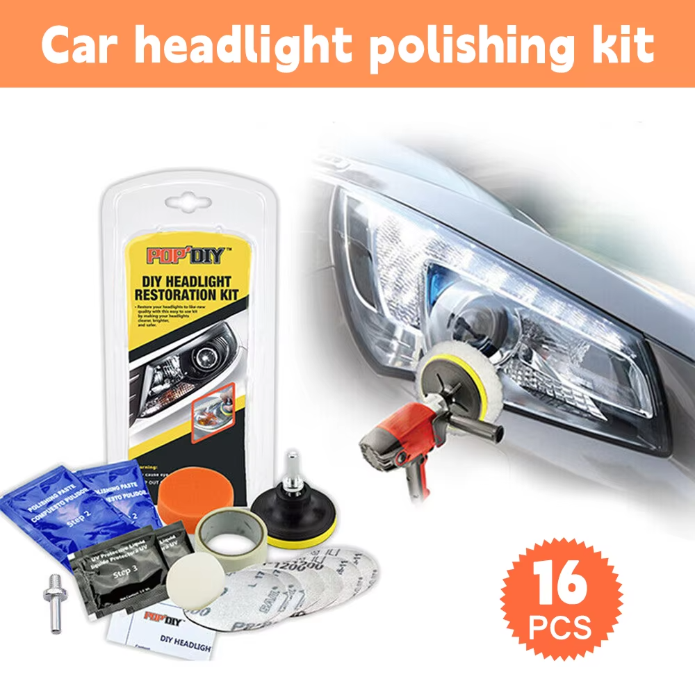 Kit Rénovation Phare Voiture pour Les Rayures De Jaunissement - طقم تنظيف أضواء السيارة 2