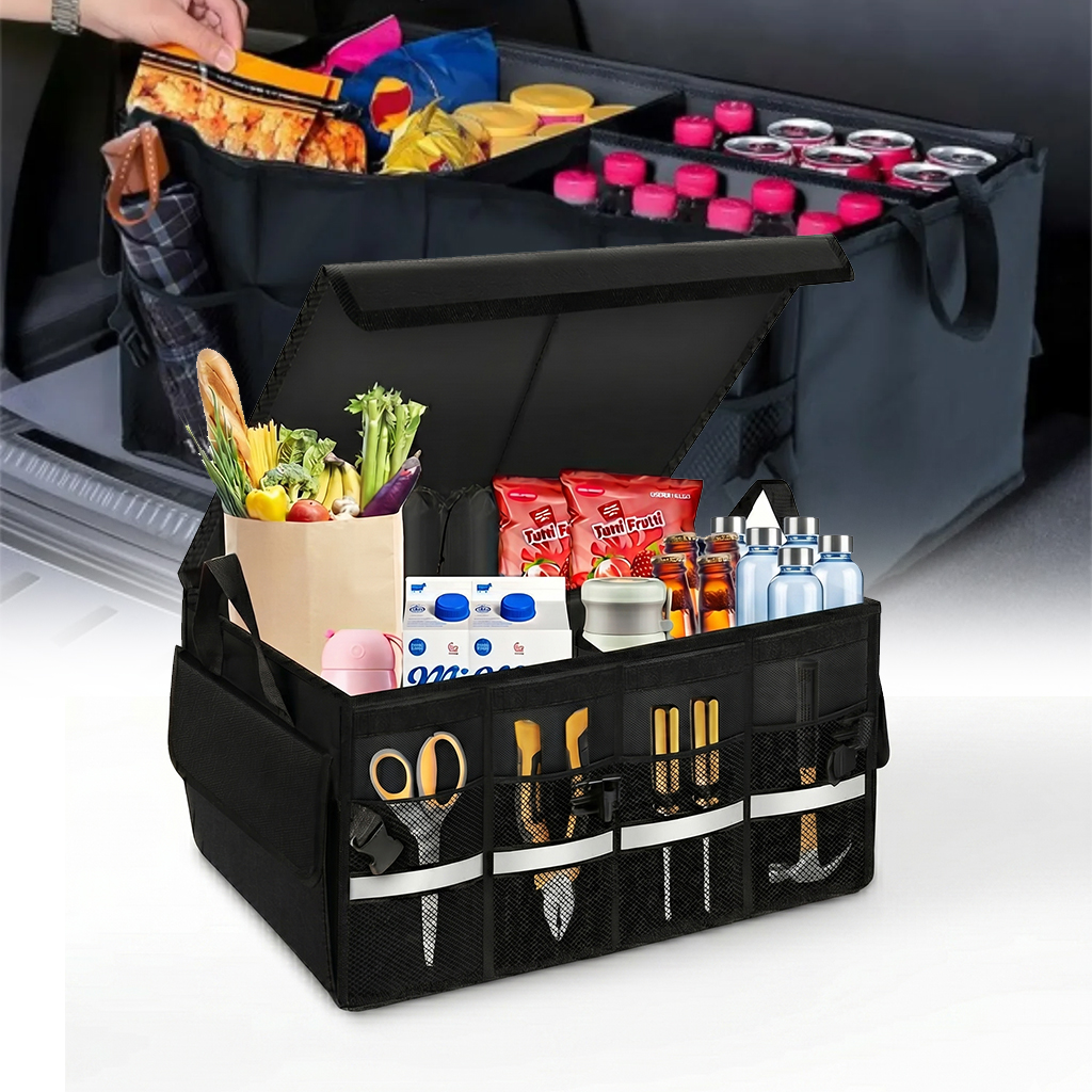 Organisateur de Coffre Pliable et Imperméable avec Multi-Compartiments – صندوق تنظيم الأغراض قابل للطي ومقاوم للماء 2