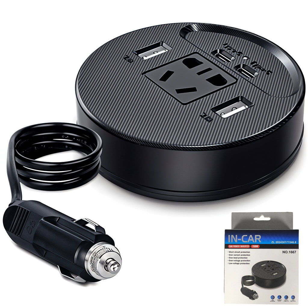 Olesson Convertisseur de courant pour voiture 150W - جهاز شحن في السيارة 1
