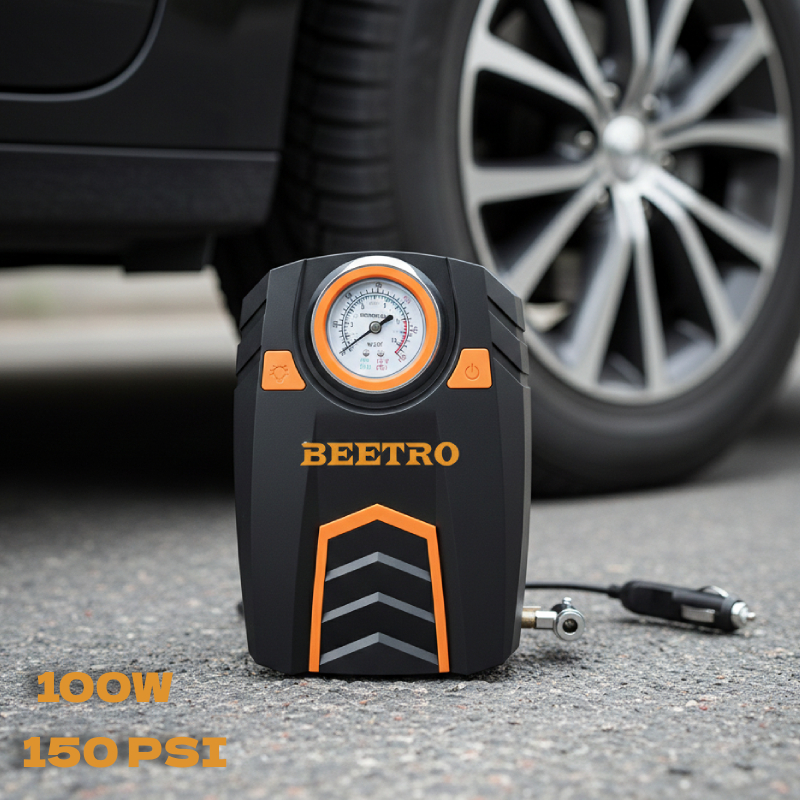 Compresseur de Voiture BEETRO BE0172 150 PSI - مضخة وضاغط الهواء للسيارات بقوة 100 واط 5
