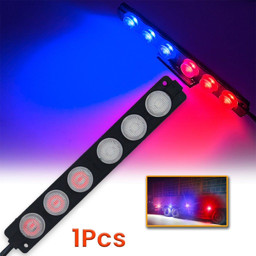 Feux stroboscopiques LED 12-24V 2 Couleur pour Véhicules 1Pcs - مصابيح إشارية ملونة 1
