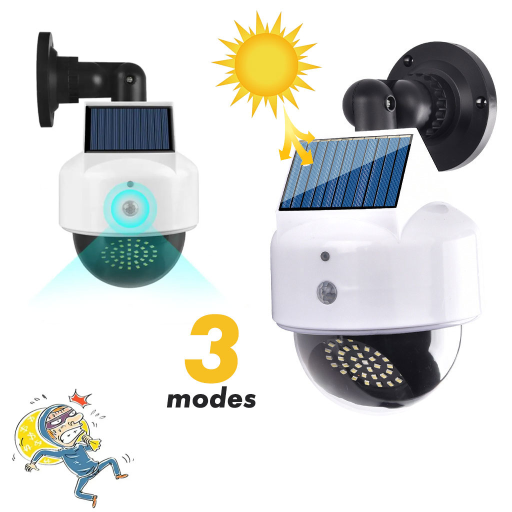 Applique murale solaire à 41 LED avec capteur de mouvement PIR ètanche 1