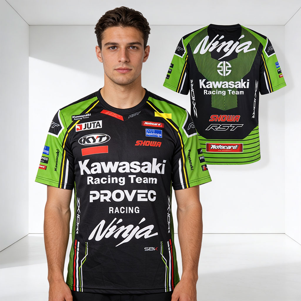 T-shirt Kawasaki Racing Team Edition PROVEC Premium - تيشرت كواساكي ريسينغ تيم الرياضي 4