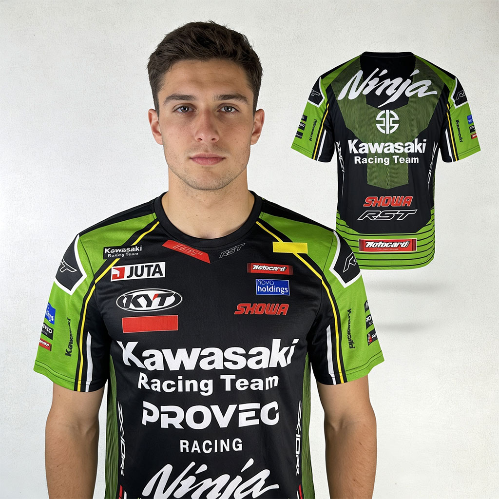 T-shirt Kawasaki Racing Team Edition PROVEC Premium - تيشرت كواساكي ريسينغ تيم الرياضي 5