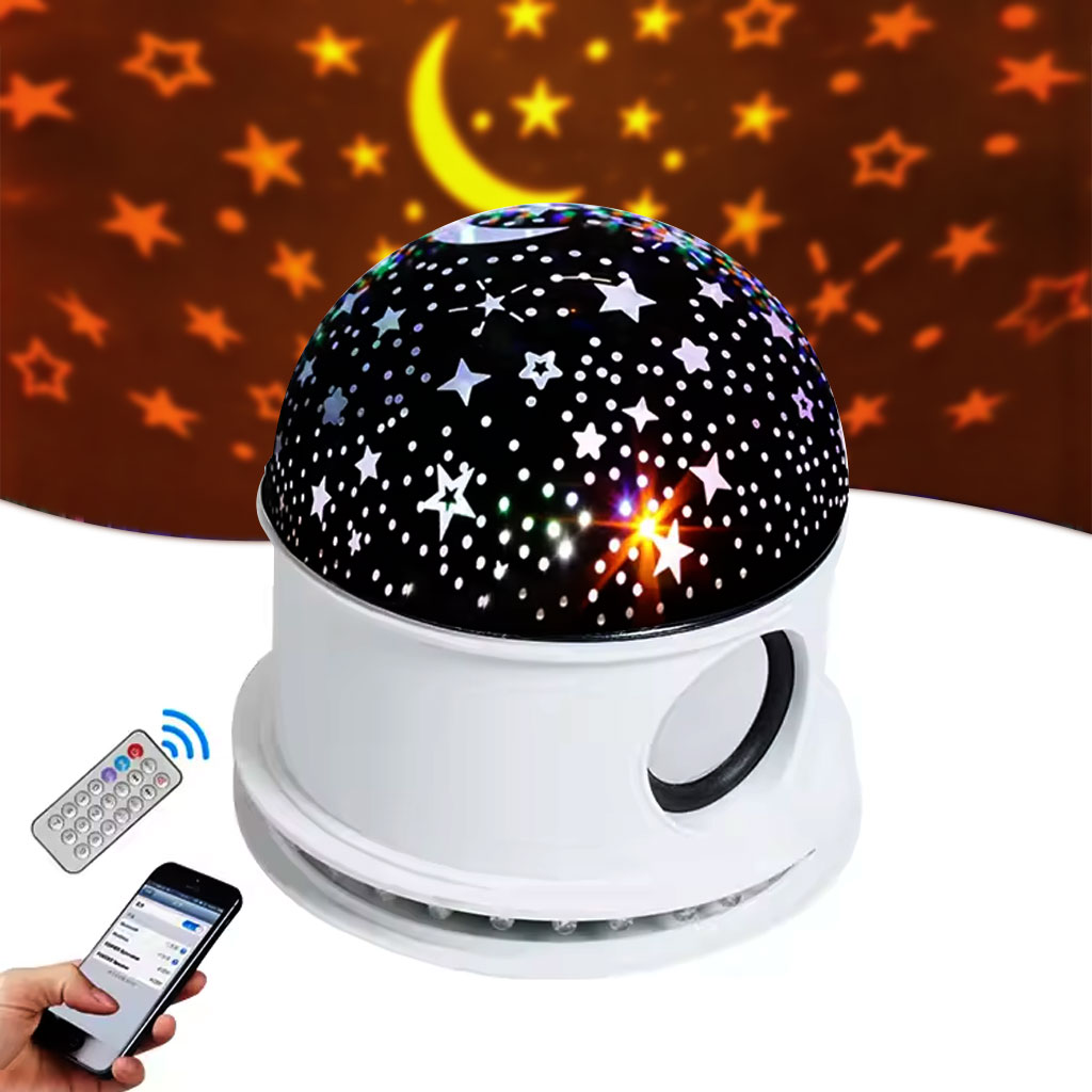 Ampoule LED Bluetooth Haut-parleur + effet jeux d lumière de scène magique 2