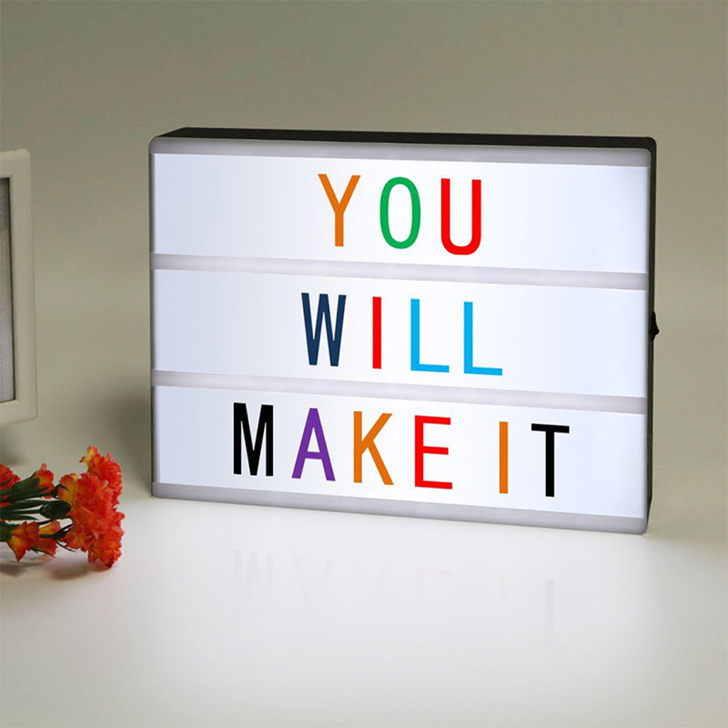 Light box led message - Coloré 2