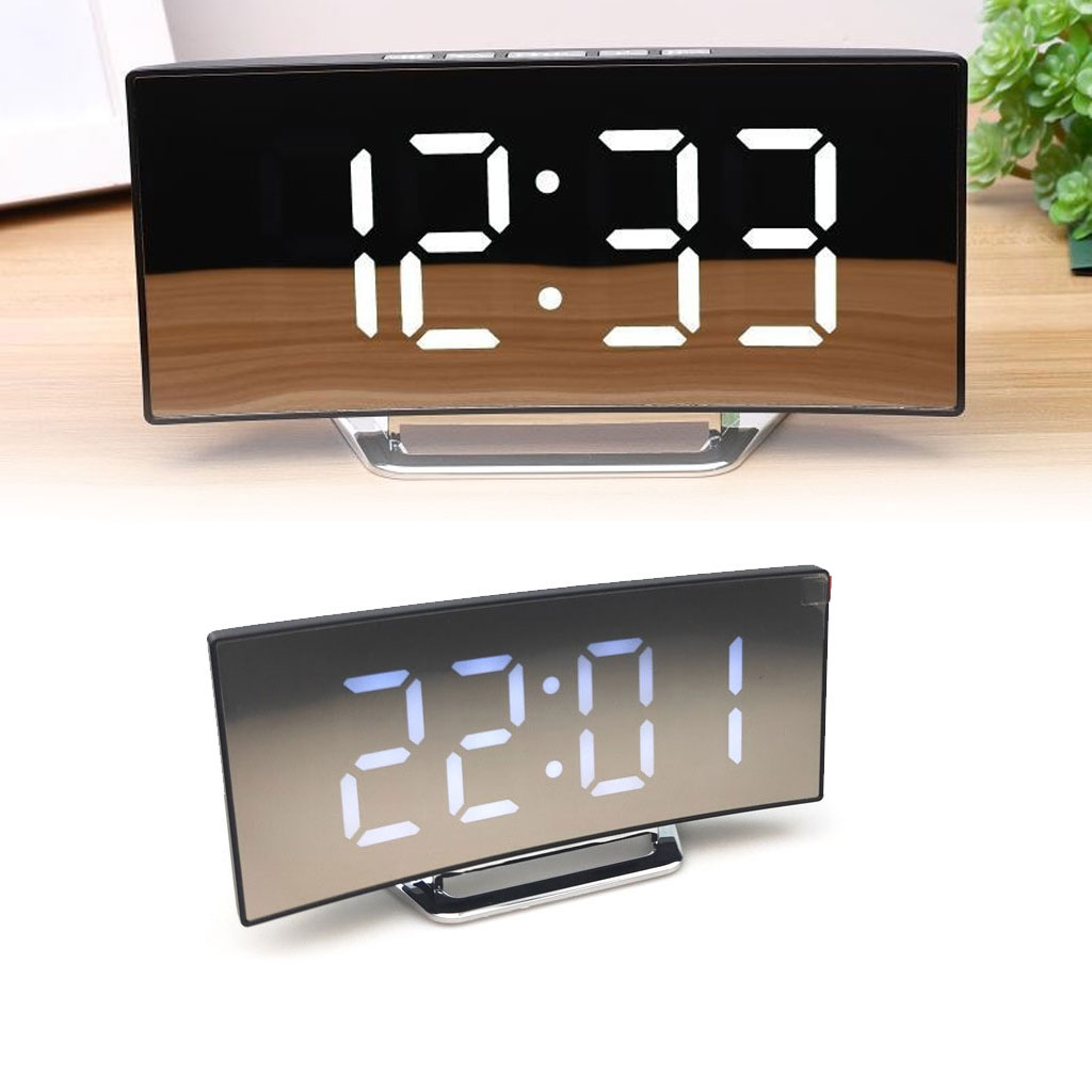 Horloge et réveil thermomètre de table electronique lumineux 2