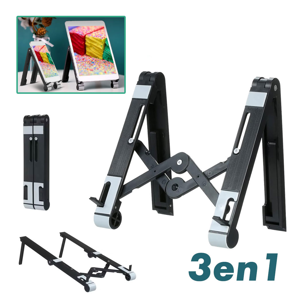 Support Télescopique pour ordinateur portable, tablette et smartphone 2