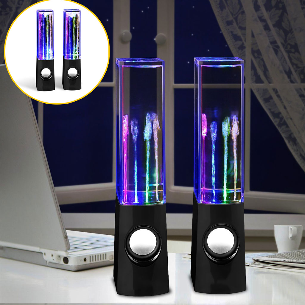 2PCS Dancing Water LED Light Speakers 1