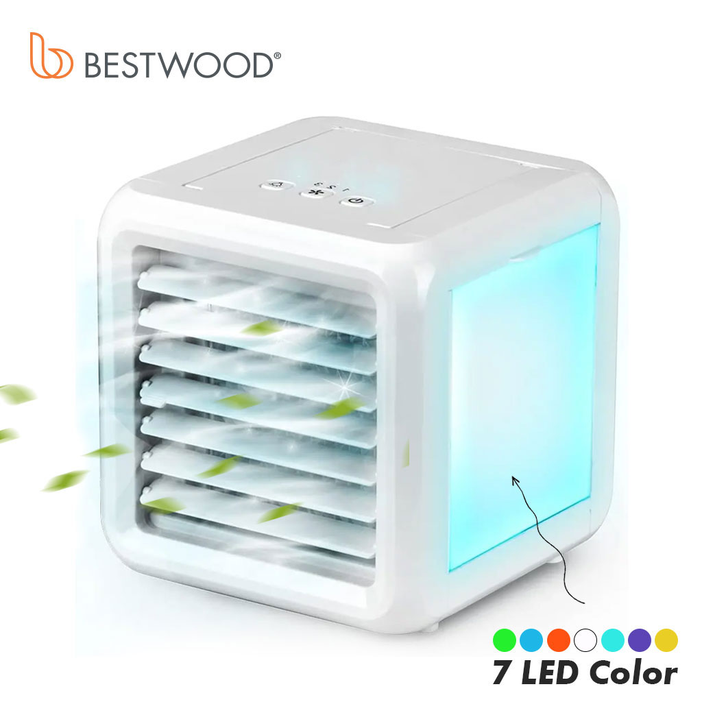 Mini Climatiseur portable 3en1 3 vitesses 7 Couleur LED -Bestwood 1