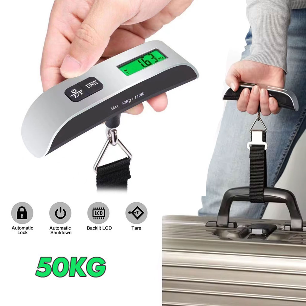 Balance à bagages numérique portable avec écran LCD 50kg 2