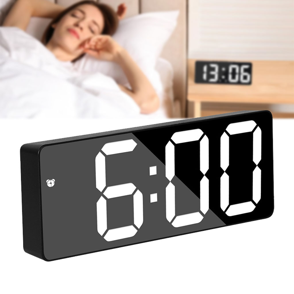 Réveil numérique Led miroir rectangulaire DS-3806M 1