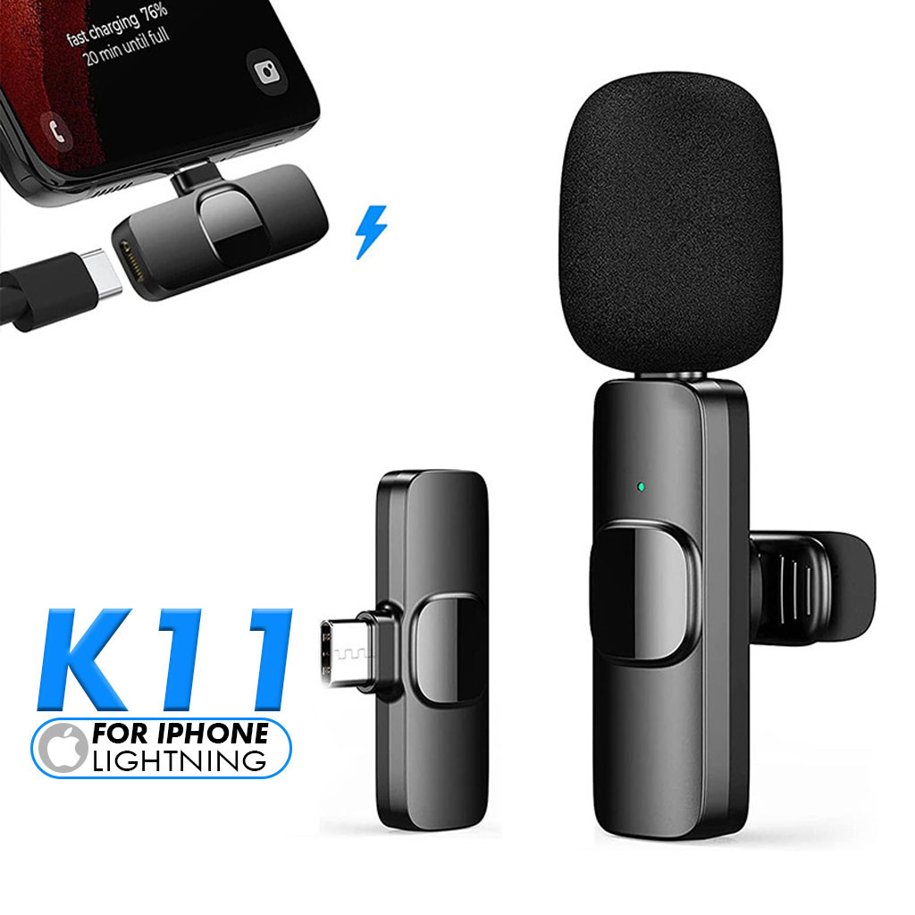 K11 Microphone-cravate sans fil Recording Audio Video Androïd / iPhone 2