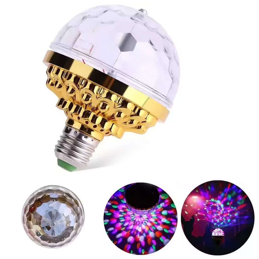 Lampe jeux de lumière multi couleur rotative Disco Ball 2