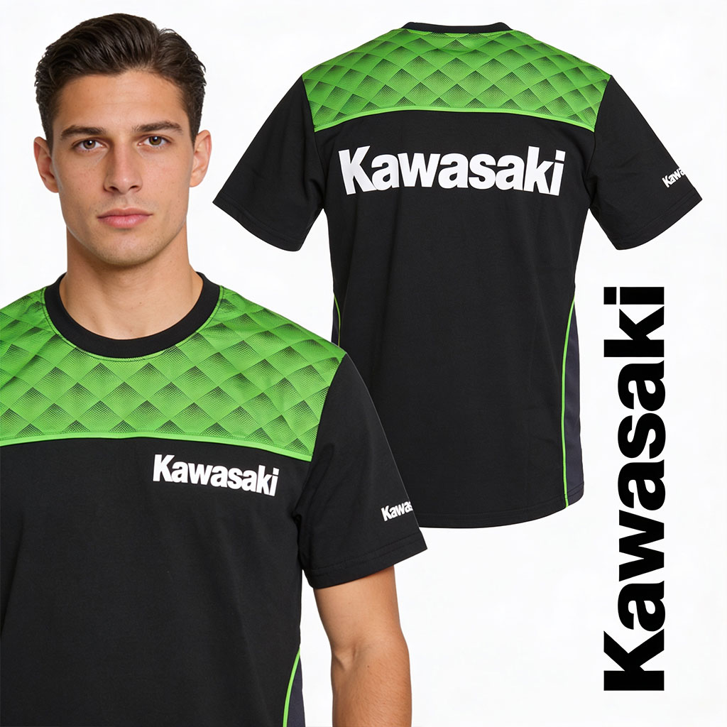 T-shirt Sport Kawasaki Edition Geometric Premium - تيشرت كواساكي الرياضي الأنيق 3