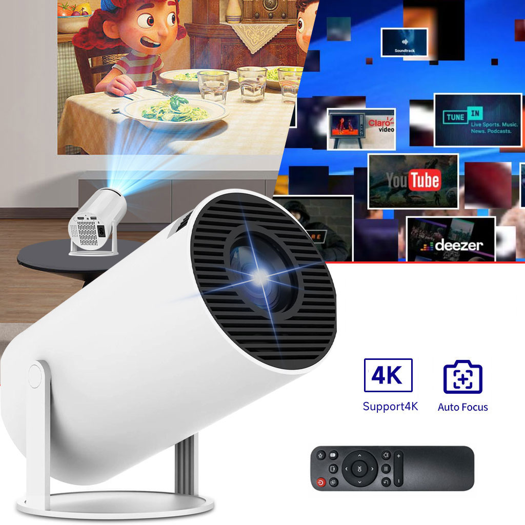 HY300 Mini Projector 4K Android 11.0 Wifi 6 Bleutooth 5.0 Home Cinéma 1280 P 1