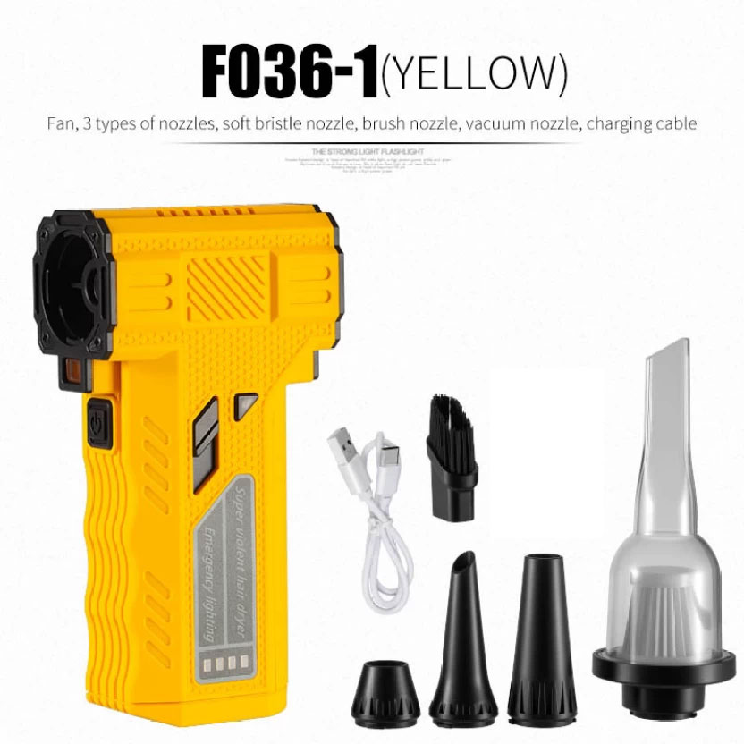 Souffleur Turbo et Aspirateur Portable F036-1 avec Accessoires - منفاخ ومكنسة الهواء التوربينية المحمولة (2 في 1) - 11