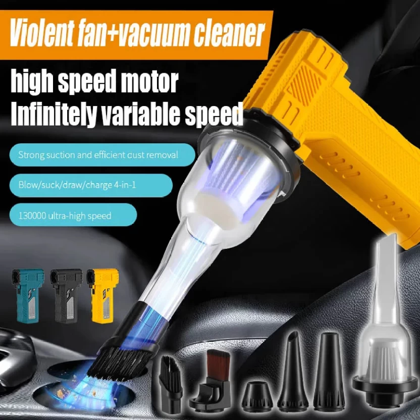 Souffleur Turbo et Aspirateur Portable F036-1 avec Accessoires - منفاخ ومكنسة الهواء التوربينية المحمولة (2 في 1) - 10