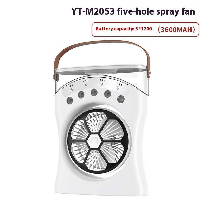 Ventilateur Brumisateur de Bureau Portable USB avec Éclairage - مروحة المكتب الذكية برذاذ الماء والترطيب بـ 3 سرعات 9