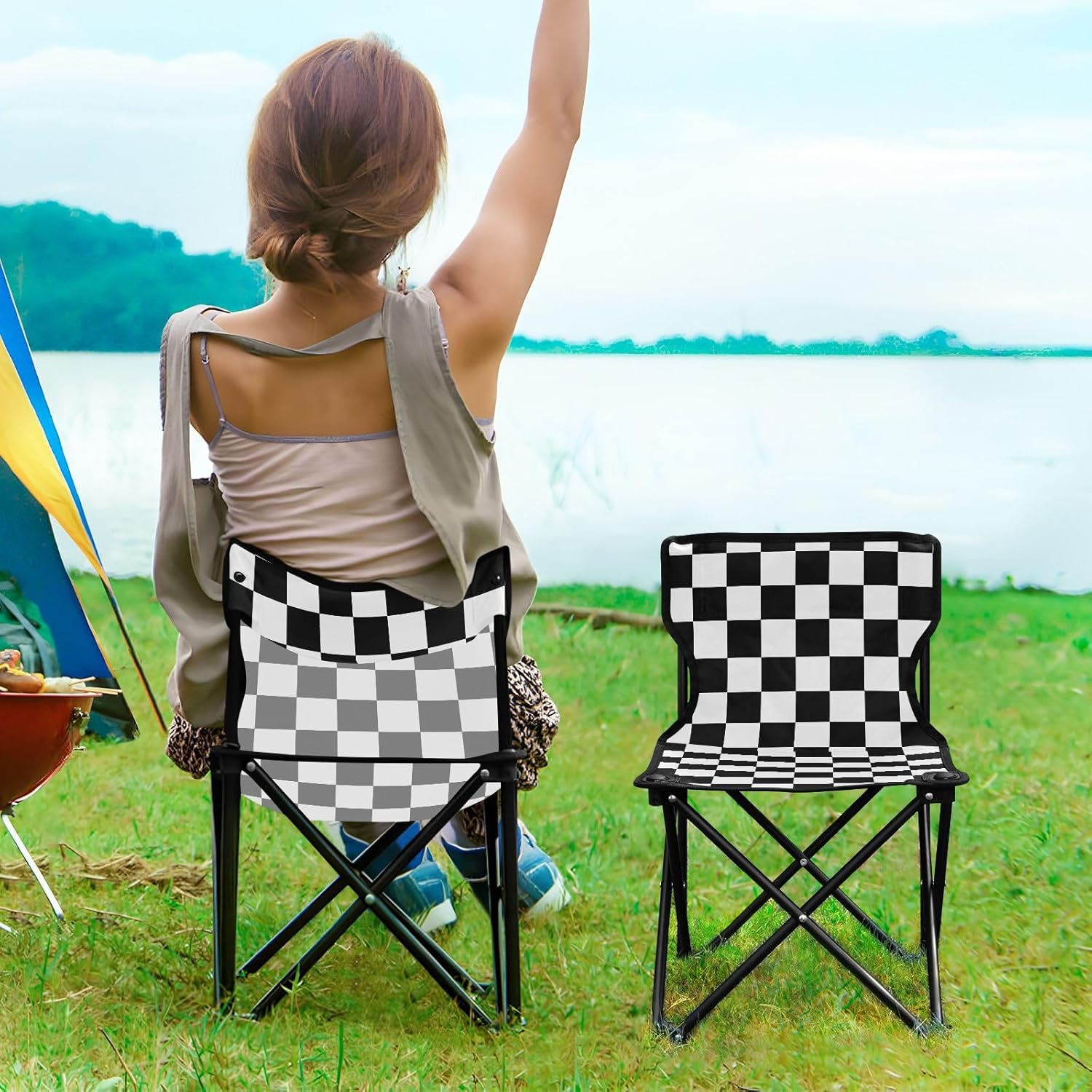Ensemble de Camping Pliable Table et 2 Chaises Portables - طقم تخييم ونزهات قابل للطي (طاولة + كرسيين) 4