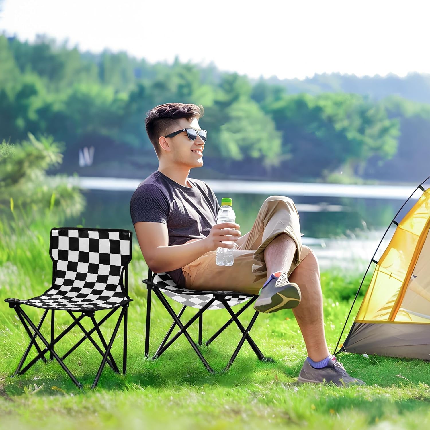 Ensemble de Camping Pliable Table et 2 Chaises Portables - طقم تخييم ونزهات قابل للطي (طاولة + كرسيين) 6