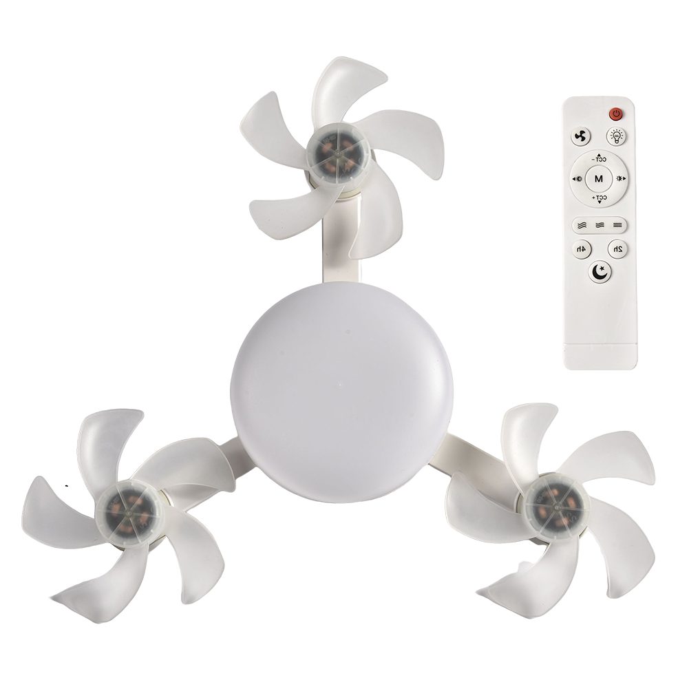 Ventilateur de Plafond LED Style Drone avec Télécommande - مصباح ومروحة السقف الذكية بتصميم درون 9