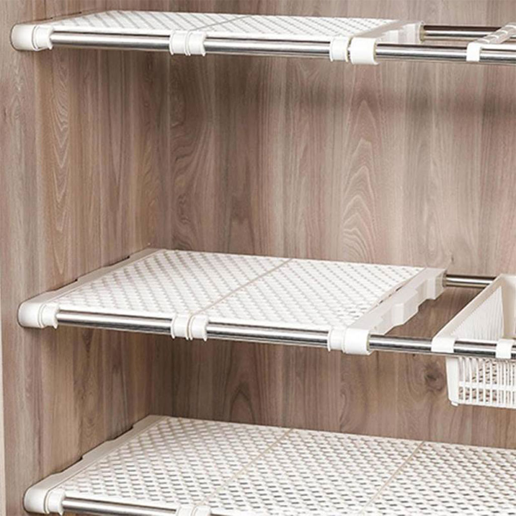Étagère de placard mural extensible tuyau télescopique 1Pcs - رف خزانة حائط قابل للتمديد مزود بأنبوب تلسكوبي 2