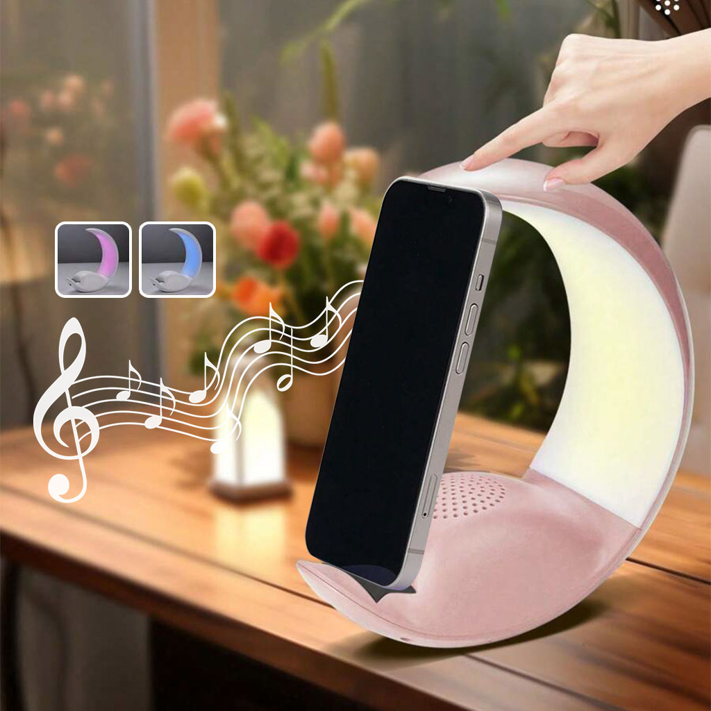 Haut-parleur tactile lampe lunaire ,moon touch speaker 1