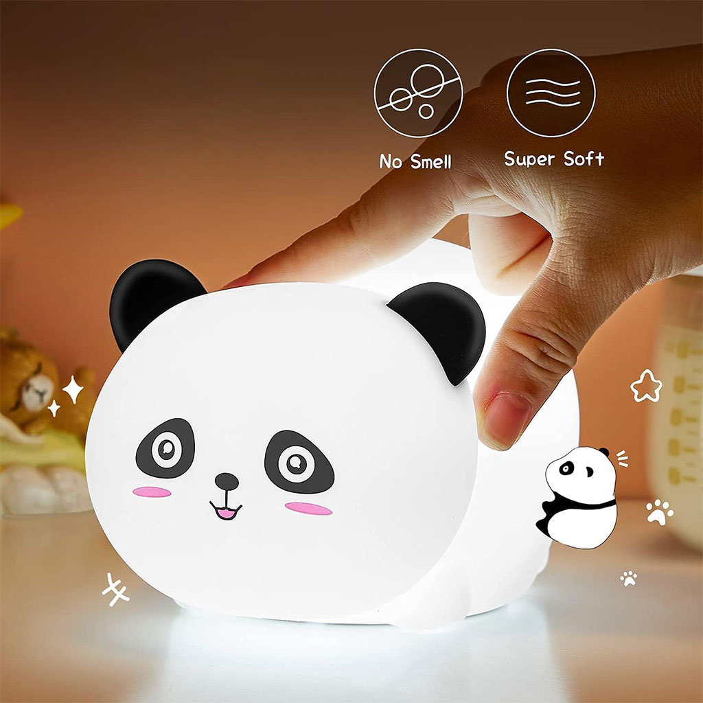Lampe Tactile en Silicone Rechargeable USB - Veilleuse Enfant Panda 1