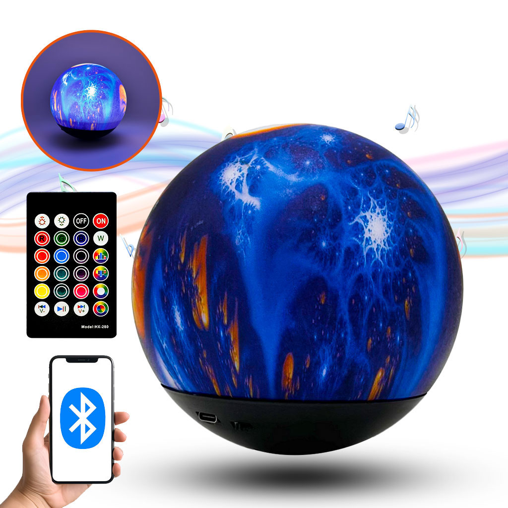 Haut Parleur Moon Light Rechargeable Multi-couleurs 1