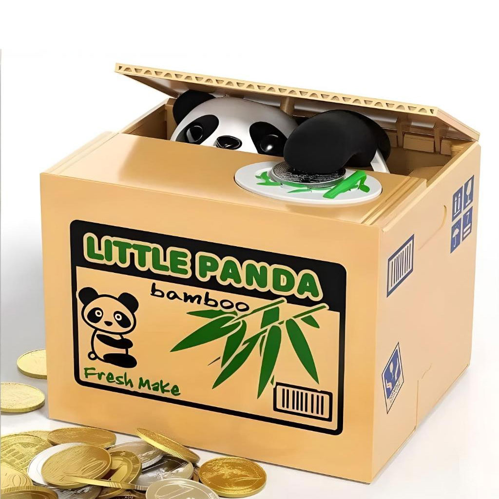 Tirelire automatique avec un mignon petit panda à l'intérieur 1