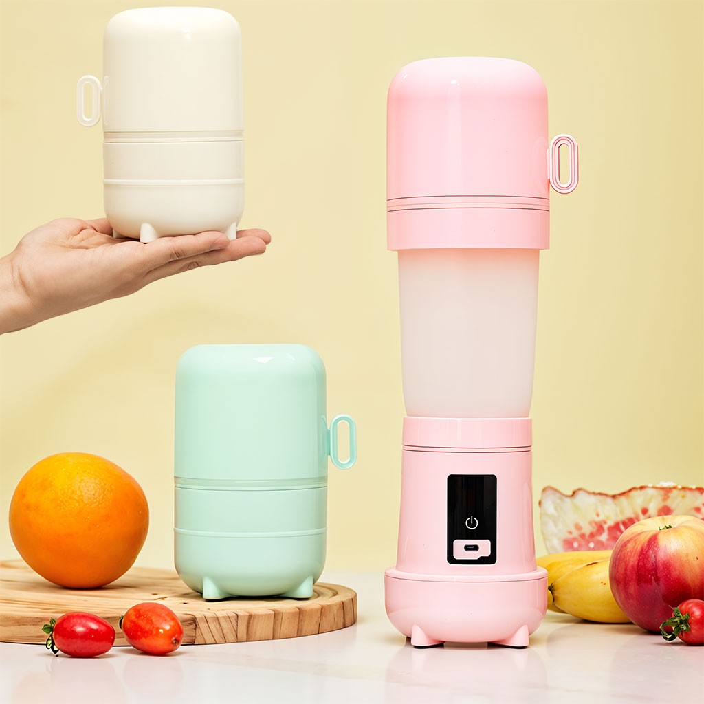 Blander Jus Portable et Pliable en Silicone avec 6 Lames 500ml 1