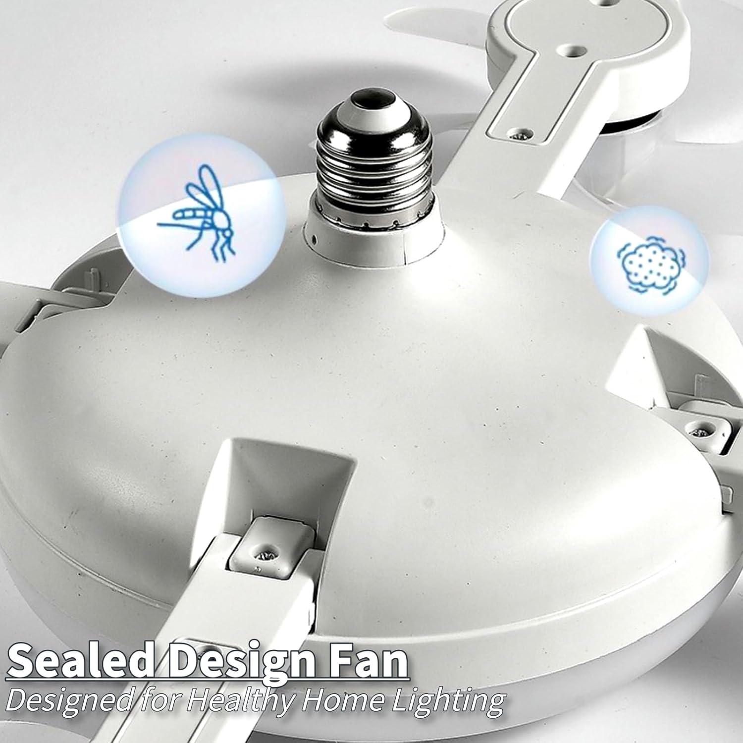 Ventilateur de Plafond LED Drone F4 avec Télécommande et Variateur - مروحة سقف ومصباح بتصميم الدرون مع ريموت كنترول 4