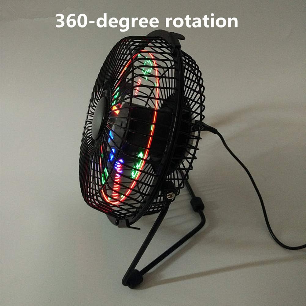Ventilateur de Bureau LED avec Affichage de l'Heure et de la Température - مروحة المكتب الذكية بعرض الوقت ودرجة الحرارة - 2