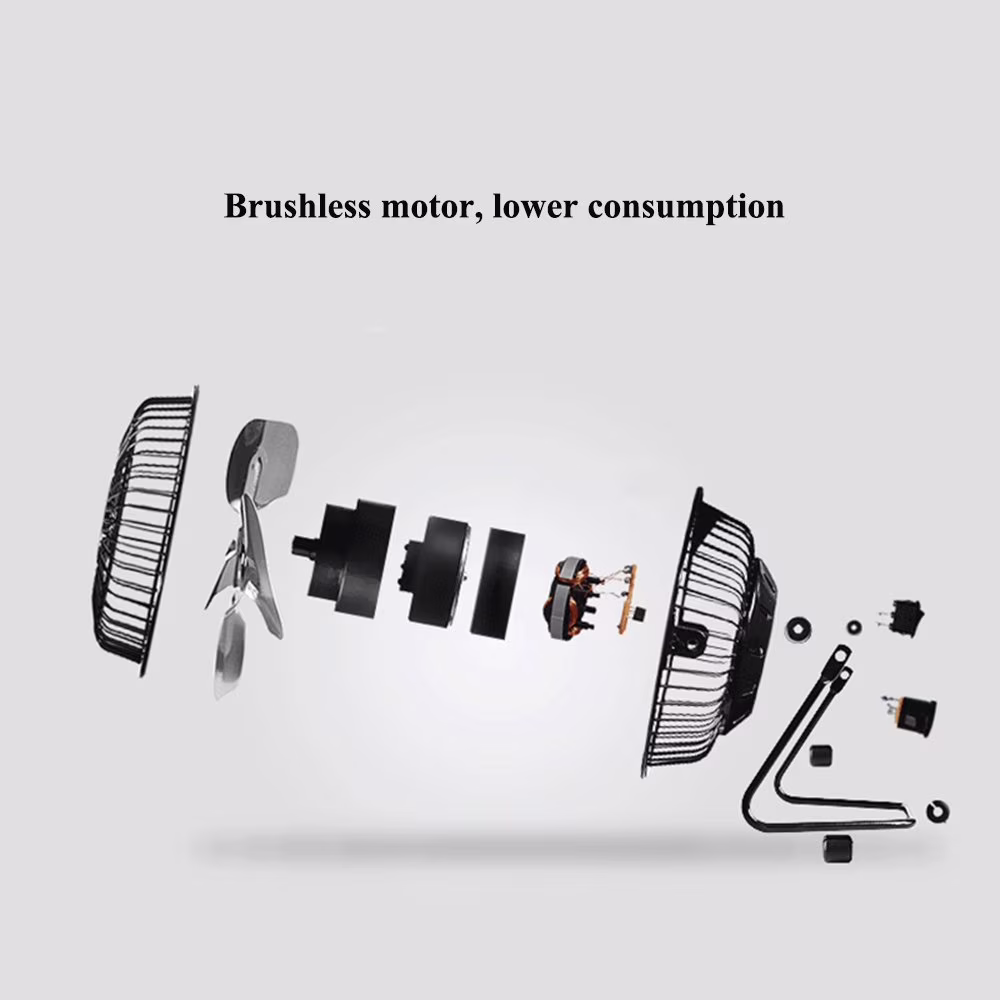 Ventilateur de Bureau LED avec Affichage de l'Heure et de la Température - مروحة المكتب الذكية بعرض الوقت ودرجة الحرارة - 8