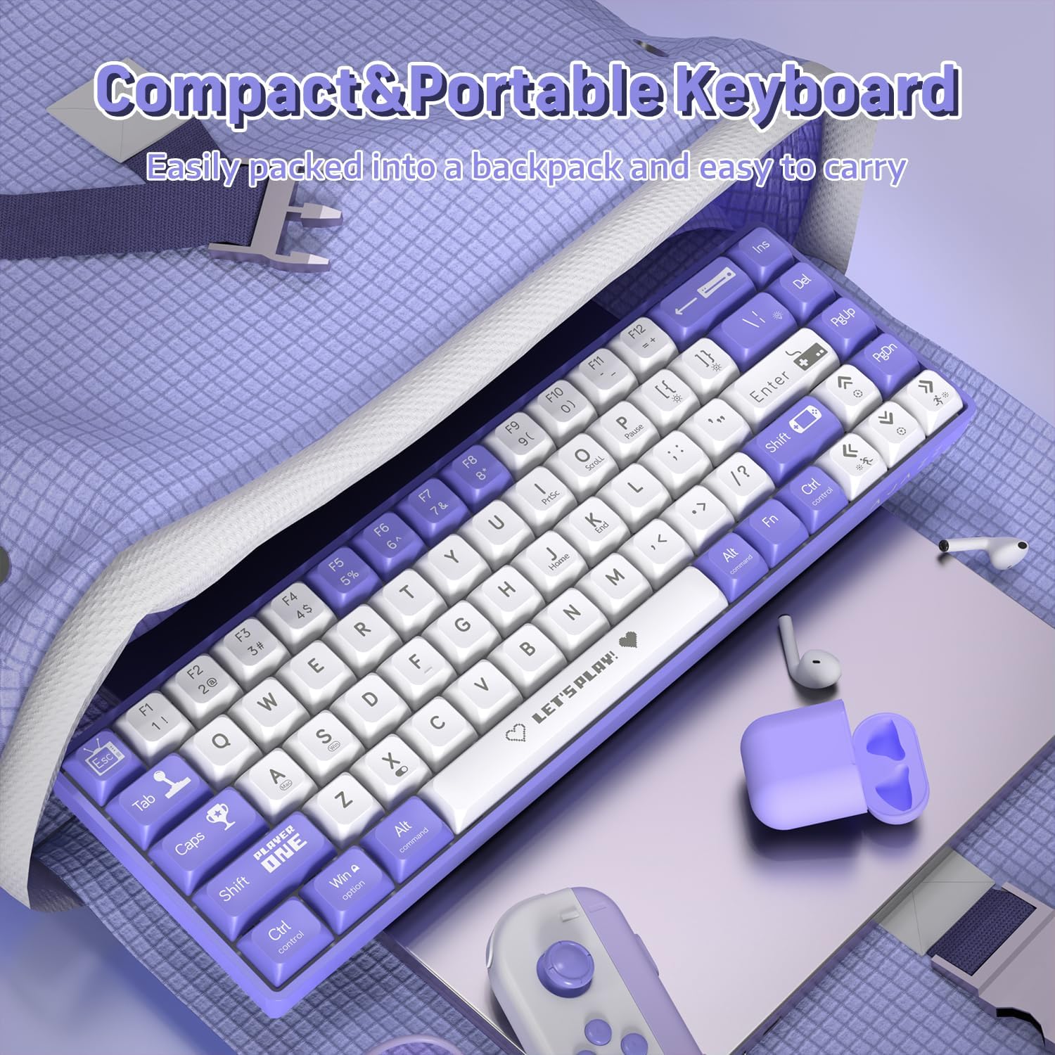 Clavier Mécanique Gaming AK680 65% Compact Filaire avec Hotswap et Rétroéclairage Rainbow - لوحة مفاتيح ميكانيكية - 7