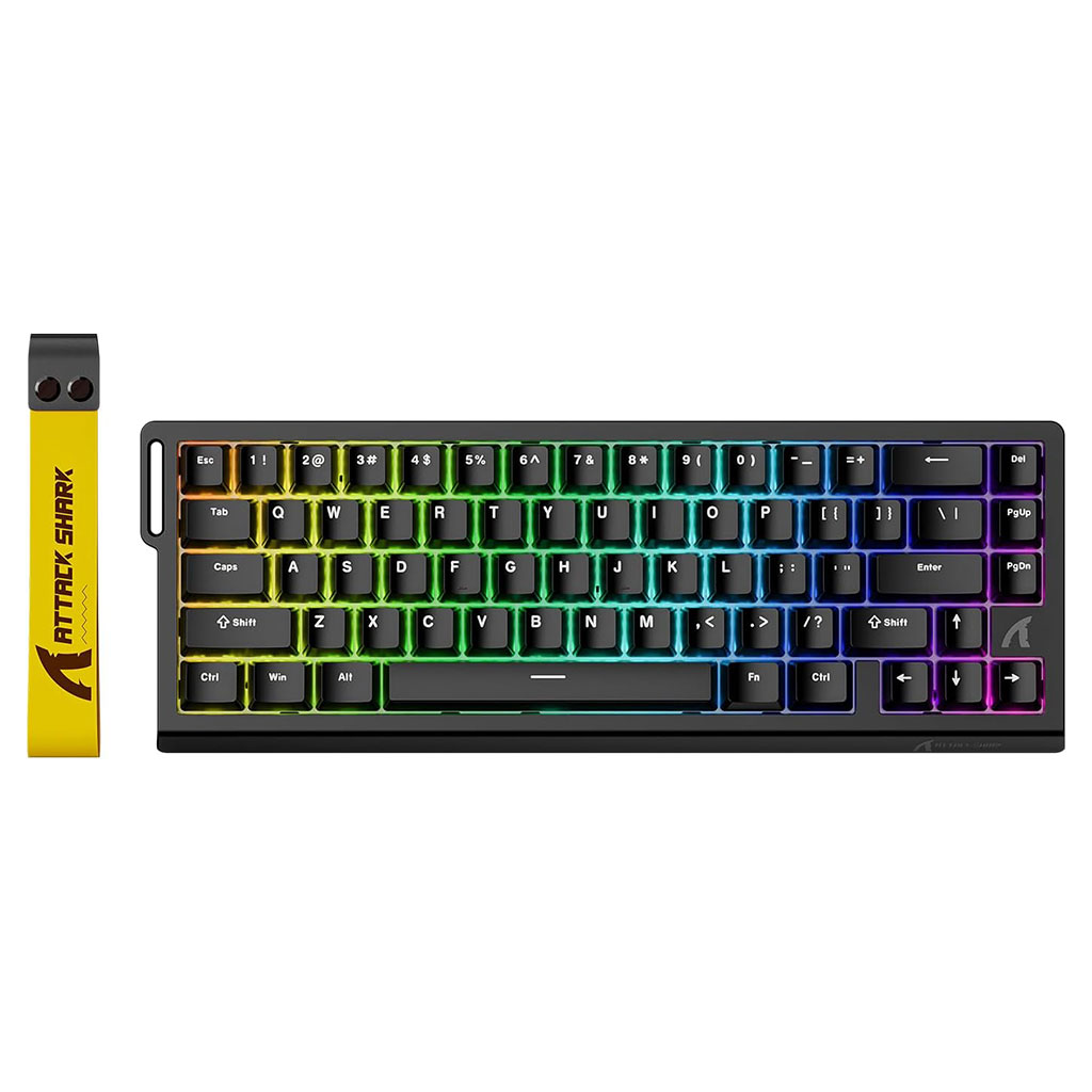 Clavier Gaming Magnétique ATTACK SHARK X68HE 60% avec Rapid Trigger et 8000Hz - لوحة مفاتيح المغناطيسية 8