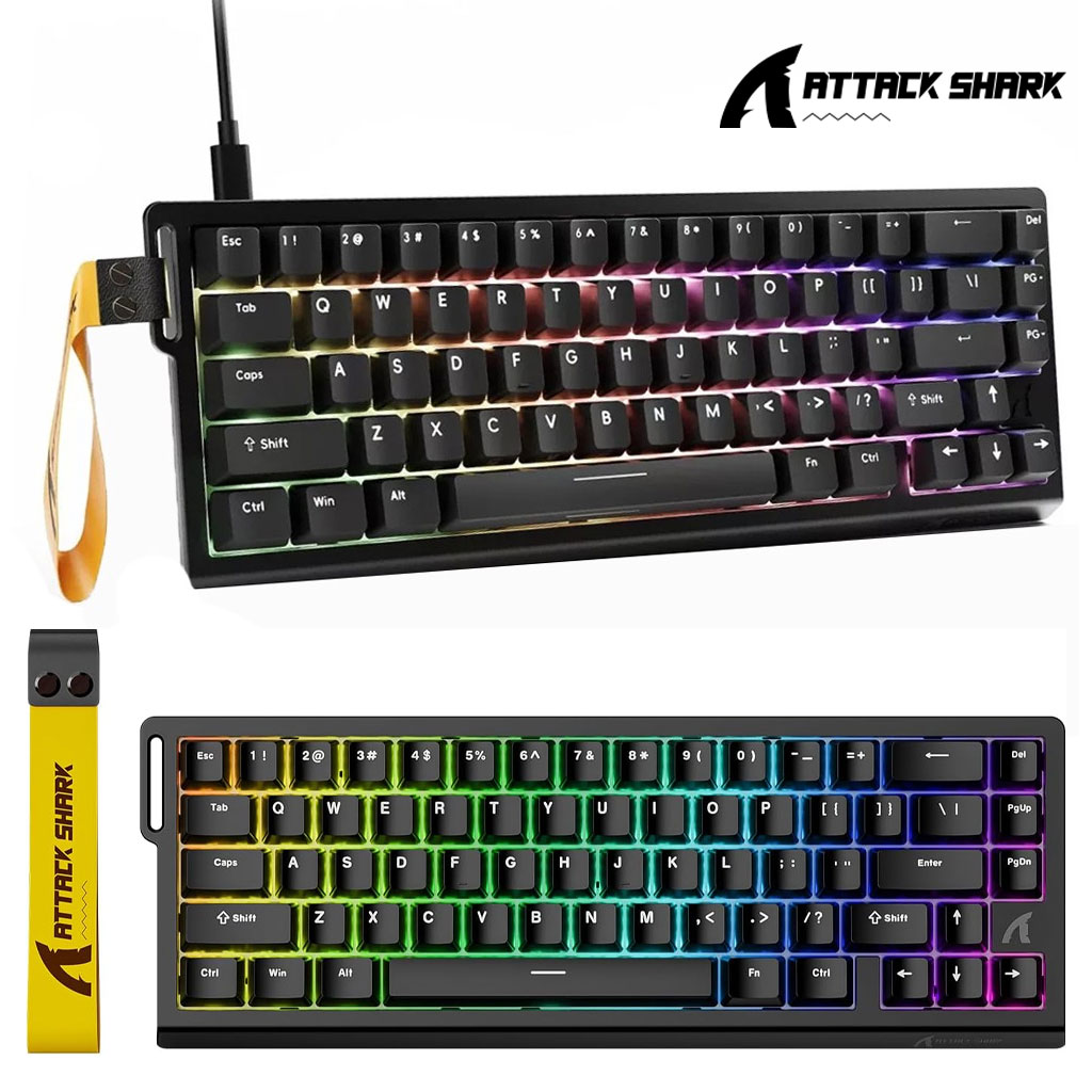 Clavier Gaming Magnétique ATTACK SHARK X68HE 60% avec Rapid Trigger et 8000Hz - لوحة مفاتيح المغناطيسية 2