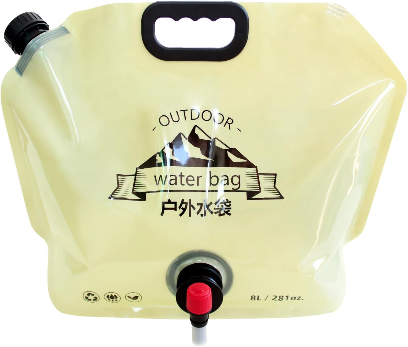 Réservoir d'Eau Pliable 8L Portable pour Camping et Randonnée - خزان مياه قابل للطي سعة 8 لتر للرحلات والخرجات - 6
