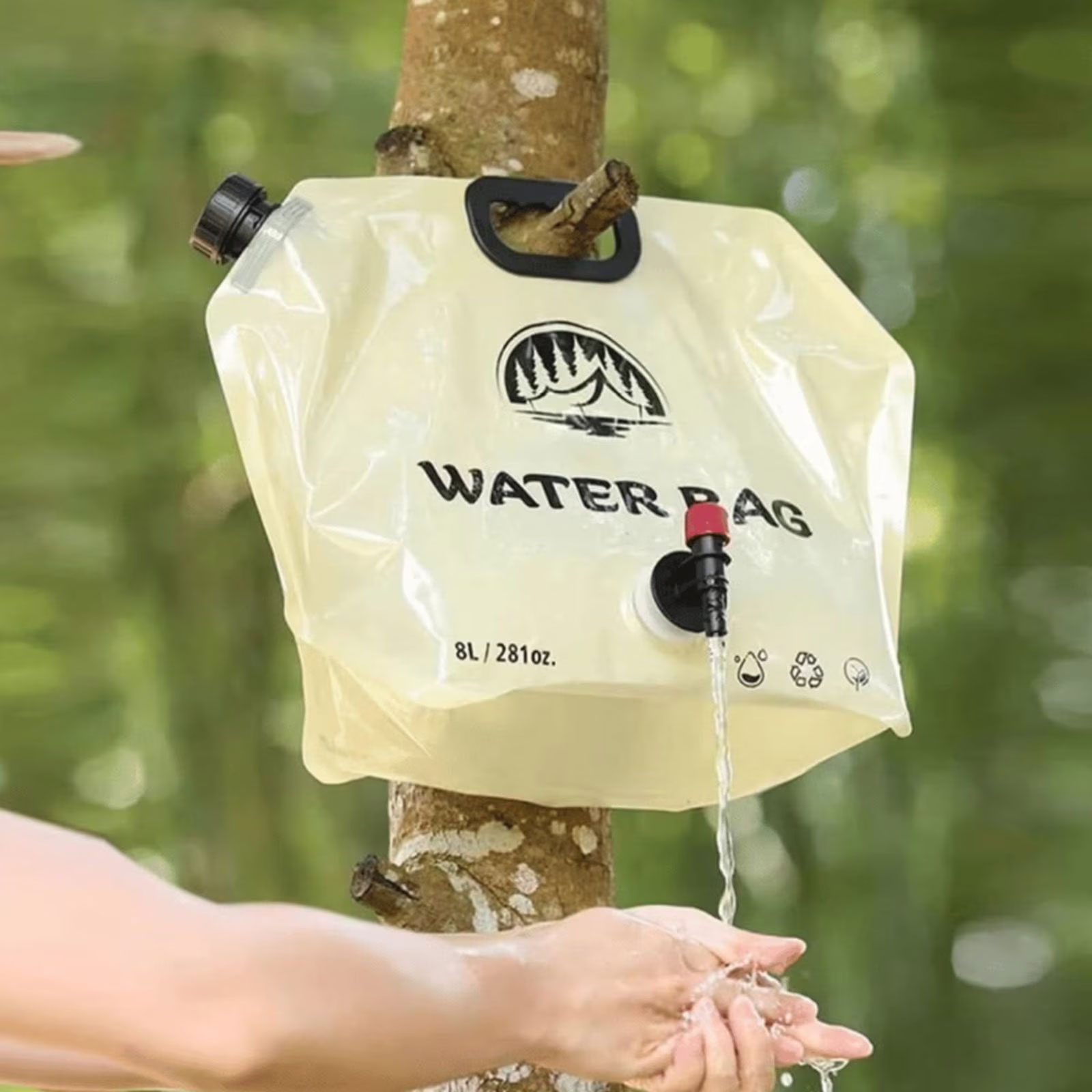 Réservoir d'Eau Pliable 8L Portable pour Camping et Randonnée - خزان مياه قابل للطي سعة 8 لتر للرحلات والخرجات - 11