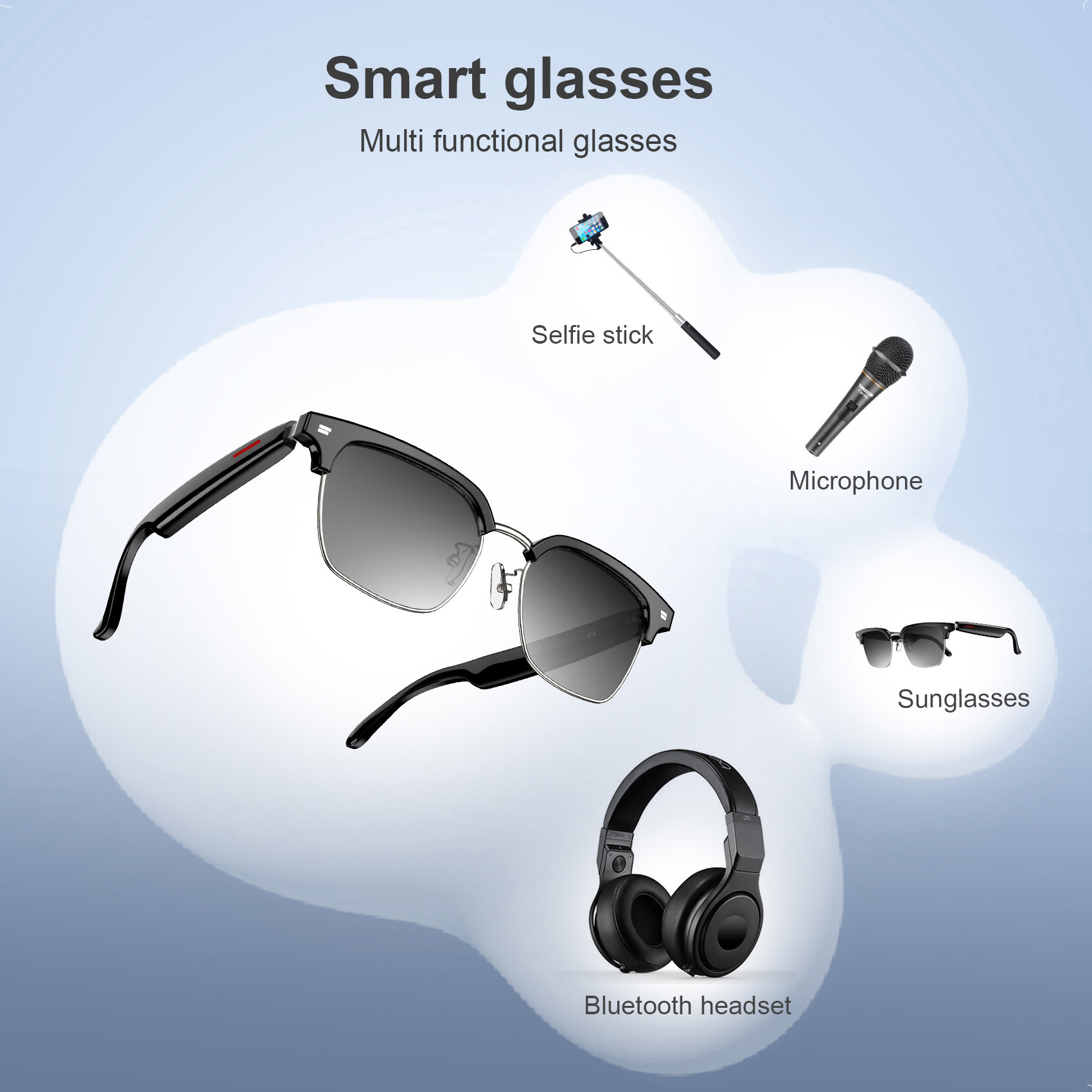 Lunettes Connectées F60 de Traduction IA et Audio Open-Ear Bluetooth 5.4 - نظارات المترجم الذكية بالذكاء الاصطناعي 12