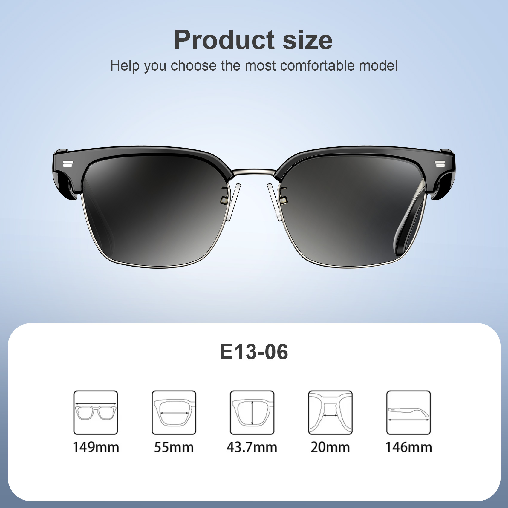 Lunettes Connectées F60 de Traduction IA et Audio Open-Ear Bluetooth 5.4 - نظارات المترجم الذكية بالذكاء الاصطناعي 13