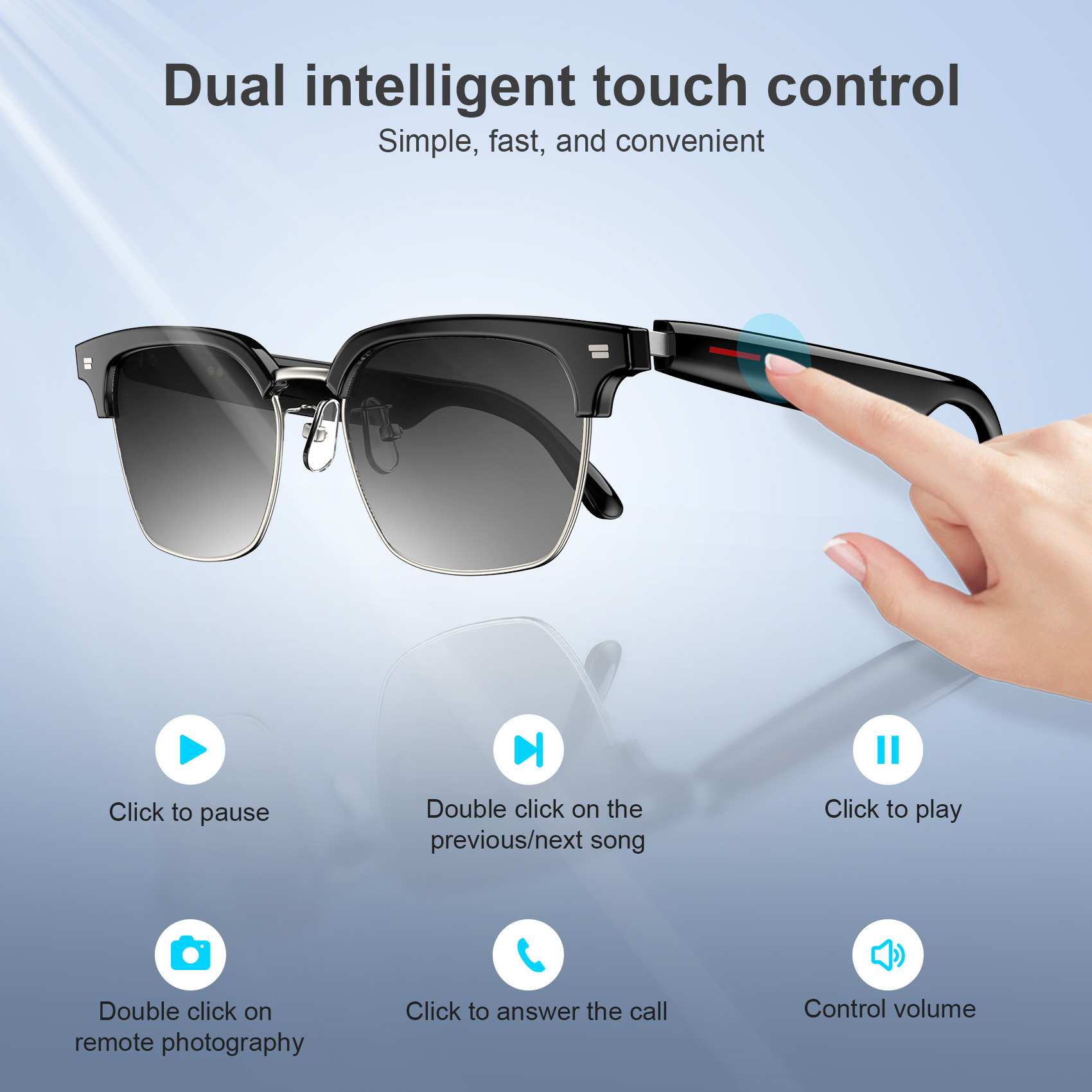 Lunettes Connectées F60 de Traduction IA et Audio Open-Ear Bluetooth 5.4 - نظارات المترجم الذكية بالذكاء الاصطناعي 15