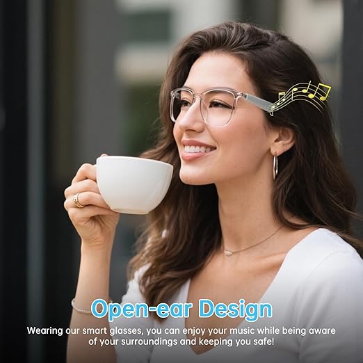Lunettes Connectées F20 de Traduction IA et Audio Open-Ear Bluetooth 5.4 - نظارات المترجم الذكية بالذكاء الاصطناعي - 7