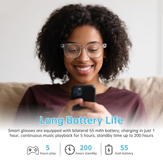 Lunettes Connectées F20 de Traduction IA et Audio Open-Ear Bluetooth 5.4 - نظارات المترجم الذكية بالذكاء الاصطناعي 12