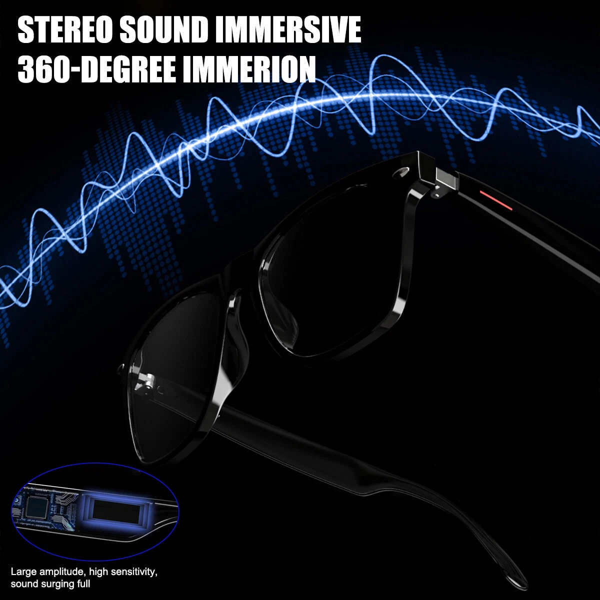 Lunettes Connectées GS03 de Traduction IA et Audio Open-Ear Bluetooth 5.4 - نظارات المترجم الذكية بالذكاء الاصطناعي - 12