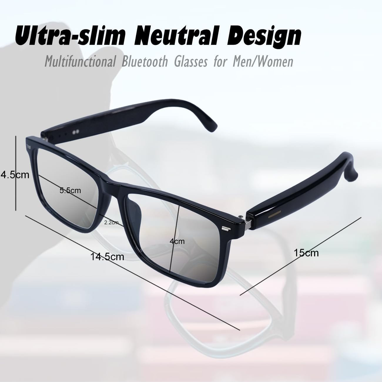 Lunettes Connectées GS03 de Traduction IA et Audio Open-Ear Bluetooth 5.4 - نظارات المترجم الذكية بالذكاء الاصطناعي 7