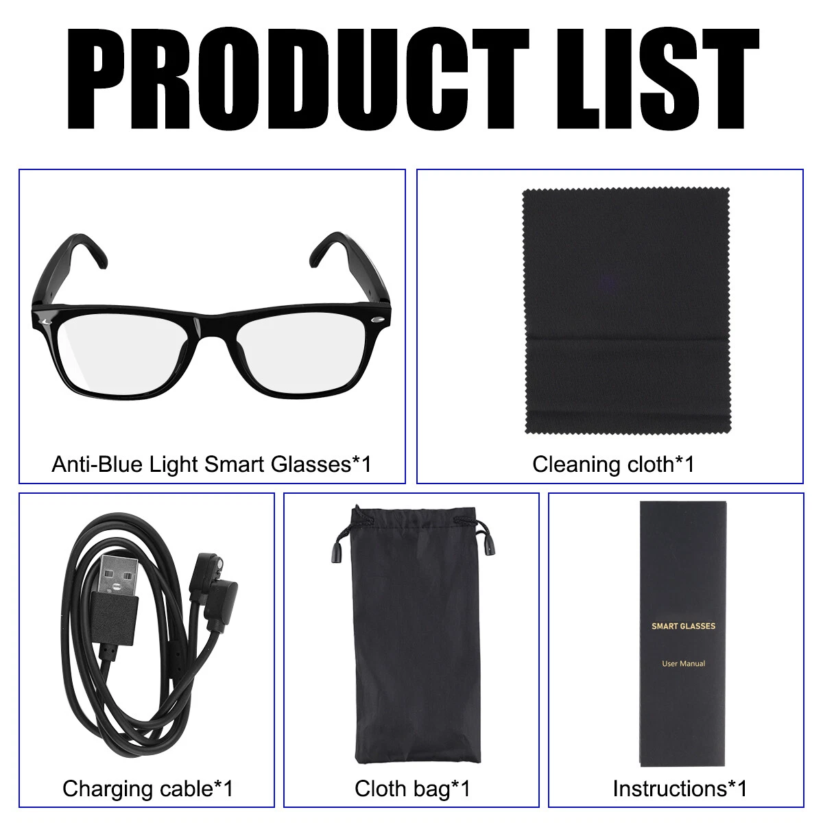 Lunettes Connectées GS03 de Traduction IA et Audio Open-Ear Bluetooth 5.4 - نظارات المترجم الذكية بالذكاء الاصطناعي - 14