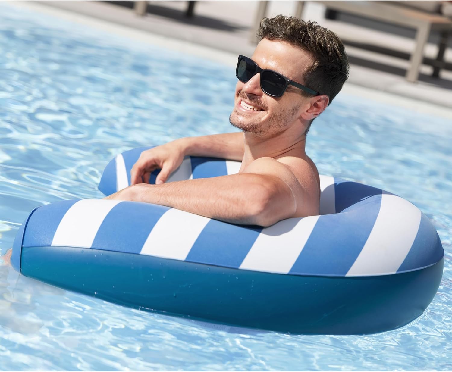 Siège de Piscine Gonflable Bestway Confort Luxueux avec Surface Velours - مقعد المسبح الفاخر بسطح مخملي وشبكة تبريد 8