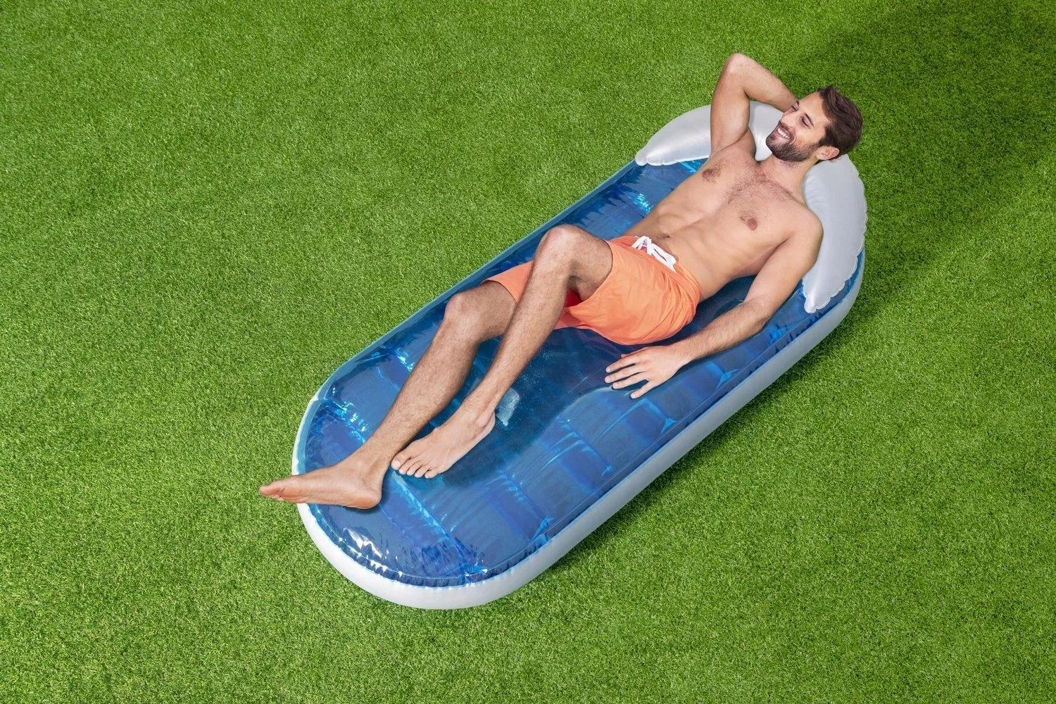 Matelas de Piscine Gonflable Bestway Transat avec Chambre à Eau Rafraîchissante - سرير المسبح والشاطئ الهوائي الفاخر مع حجرة تبريد مائية - 5